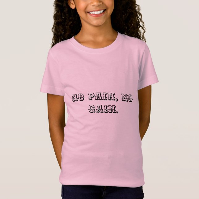 Custom text | gym motivation | And Light Brown T-Shirt (Front)