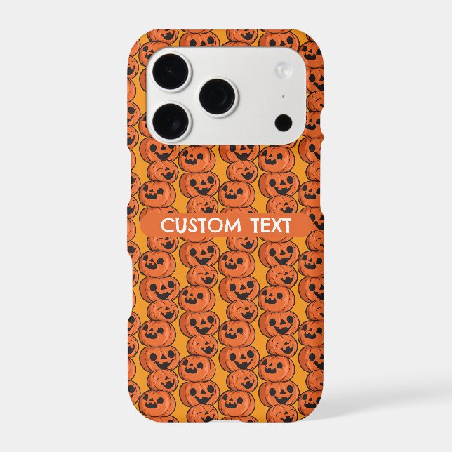 Custom Text Halloween Happy Pumpkins Personalise (Back)