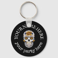 Custom Text Halloween Sugar Skull La Santa Muerte