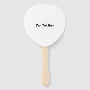 Custom Text Hand Fan