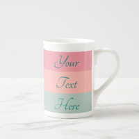Custom Text Handwritten Script Pink Peach Teal