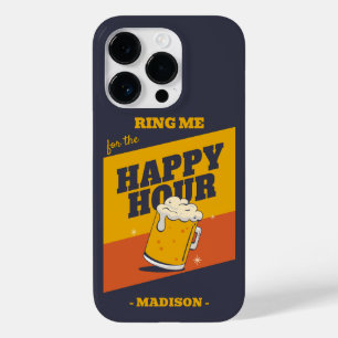 Custom Text Happy Hour Case-Mate iPhone 14 Pro Case