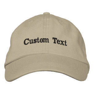 Custom Text Hat Personalised Name Cap Embroidered 