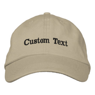 Custom Text Hat Personalised Name Cap Embroidered