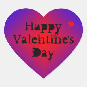 Custom Text Heart Stickers