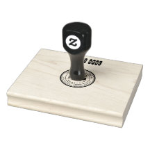 Custom Text Here Logo or Image Wood Art Stamp