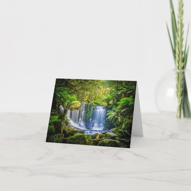 Custom text Horseshoe Falls Australia card (Front)