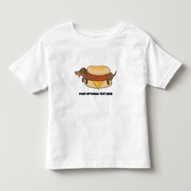Custom Text Hot Dog T-Shirt (Front)