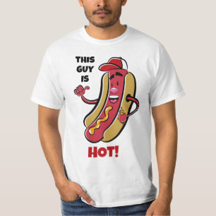 Custom Text Hot Dog T-Shirt