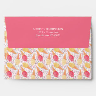 Custom Text Ice Cream Envelope