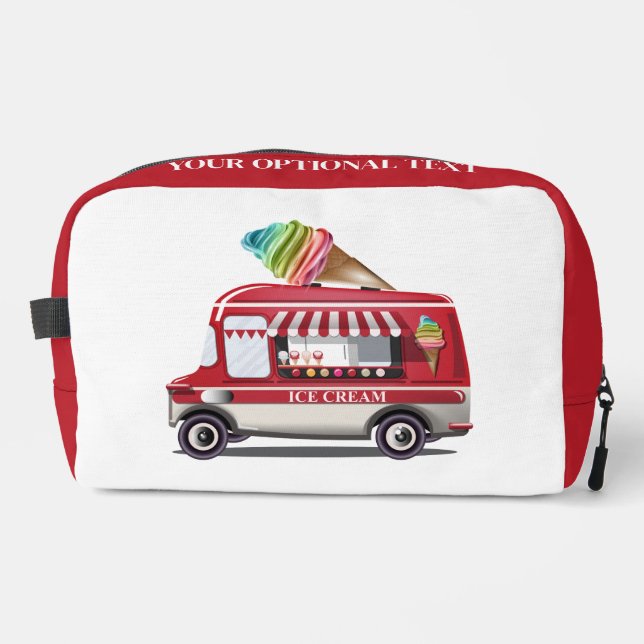 Custom Text Ice Cream Truck Dopp Kit (Front)