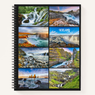 Custom Text Iceland Notebook