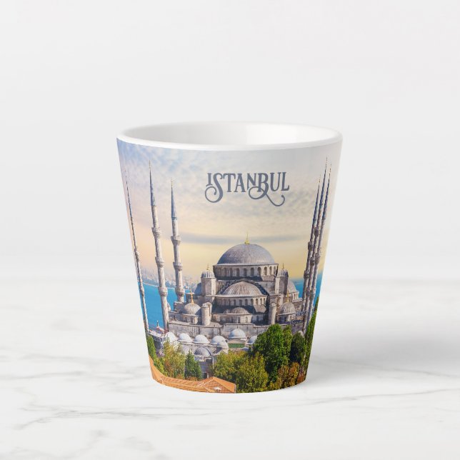 Custom Text Istanbul Latte Mug (Front)