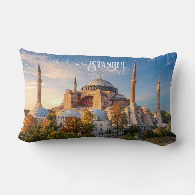 Custom Text Istanbul Lumbar Cushion (Back)