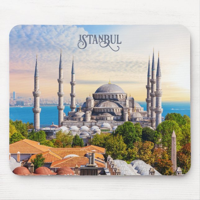 Custom Text Istanbul Mouse Pad (Front)