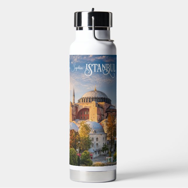 Custom Text Istanbul Water Bottle (Left)