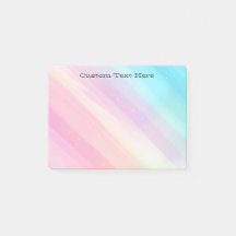 Custom Text | Large Pastel Lines