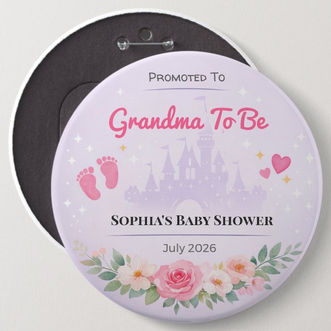 Custom Text Layout Format (Professional Template) 6 Cm Round Badge (Front & Back)