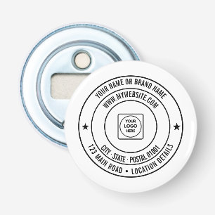 Custom Text Logo Name Address Website Design Bottle Opener