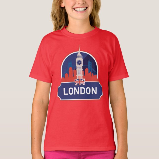 Custom Text London T-Shirt (Front)