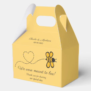 Custom Text Love Bee Favour Box