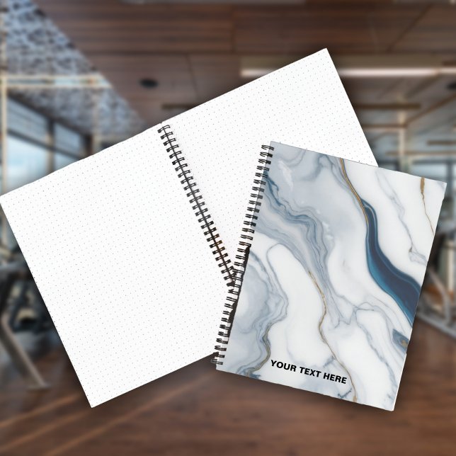 Custom Text - Marble Pattern Notebook (Creator Uploaded)