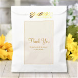 Custom Text Message Thank You Favour Bag<br><div class="desc">Customise the text and easily create your personalised favour bag. Click CUSTOMIZE FURTHER to change the background colour or text colour. You can TRANSFER this DESIGN on other Zazzle products and adjust it to fit most of the Zazzle items. Standard Studio designs are made in high-resolution vector graphics for a...</div>
