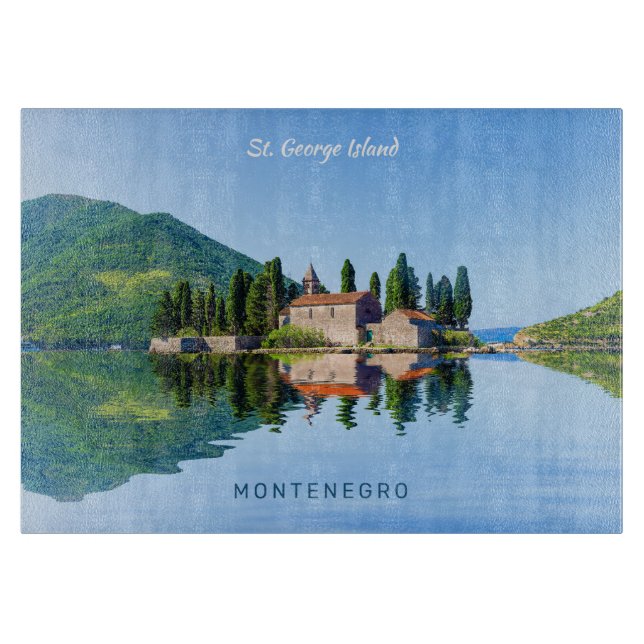 Custom Text Montenegro Cutting Board (Front)