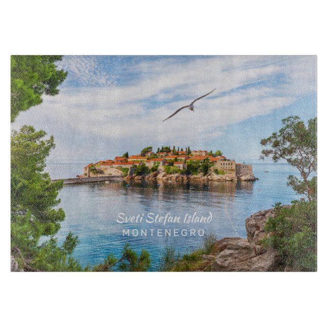 Custom Text Montenegro Cutting Board (Front)