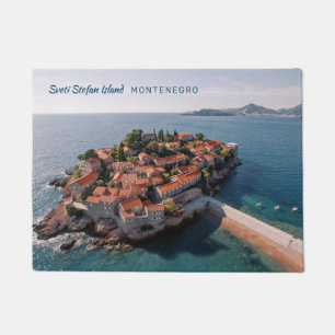 Custom Text Montenegro Doormat
