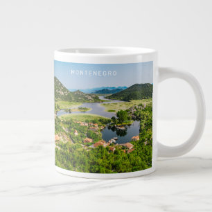 Custom Text Montenegro Large Coffee Mug