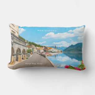 Custom Text Montenegro Lumbar Cushion