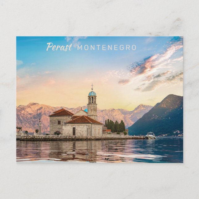 Custom Text Montenegro Postcard (Front)