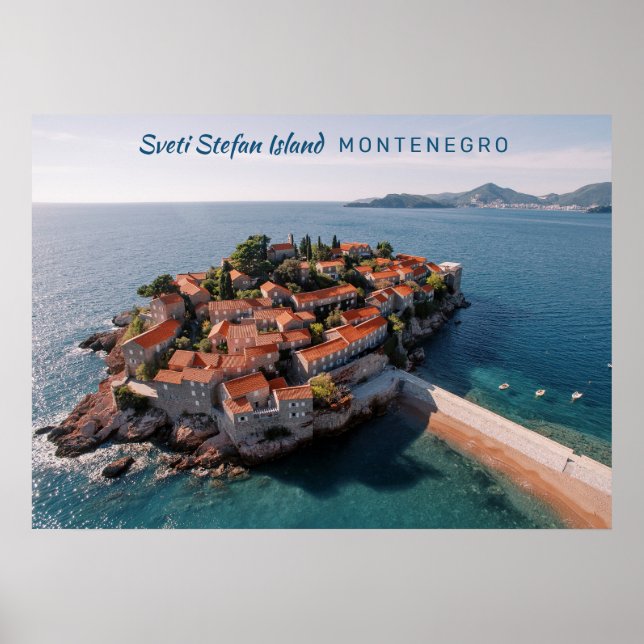 Custom Text Montenegro Poster (Front)