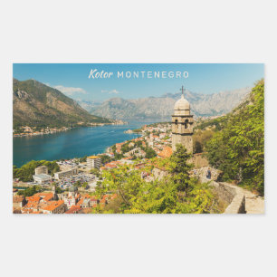 Custom Text Montenegro Rectangular Sticker