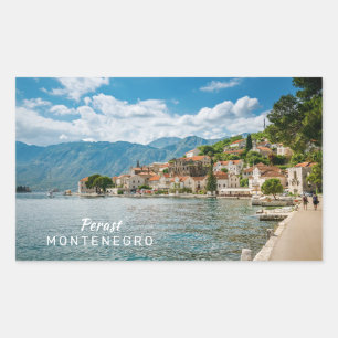 Custom Text Montenegro Rectangular Sticker