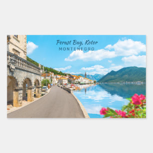 Custom Text Montenegro Rectangular Sticker