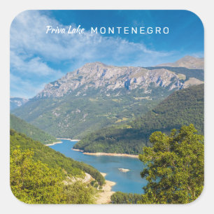 Custom Text Montenegro Square Sticker