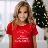 Custom Text Most Likely to Xmas Fun Mistletoe  T-S