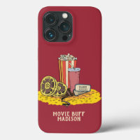 Custom text Movie Buff phone cases