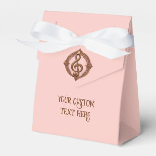 Custom Text Musical Clef Note Favour Box