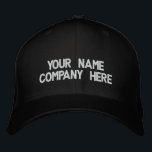 Custom Text Name Colours Embroidered Baseball Cap<br><div class="desc">Your Colours and Font Promotional Baseball Cap - Add Your Text - Name - Company / Number / Letter / Slogan - Tagline / or Website , Phone , E-mail , Social Media Handle , Address , Logo - Photo / more - Choose Your Colour / Size / Font -...</div>