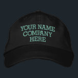 Custom Text Name Colours Hat Embroidered Cap<br><div class="desc">Choose Fonts and Colour - Design Your Own - Easy Personalised Embroidered Cap Business Promotional Hats - Add Your Text - Name - Company / Number / Letter / Slogan - Tagline / or Website , Phone , E-mail , Social Media Handle , Address , Logo - Photo / more...</div>