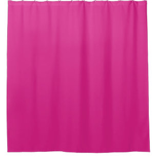 Custom Text Name Trendy Modern Pink Solid Colour Shower Curtain