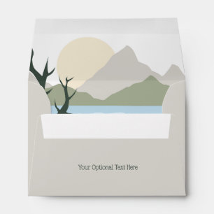 Custom Text Nature Illustration Envelope