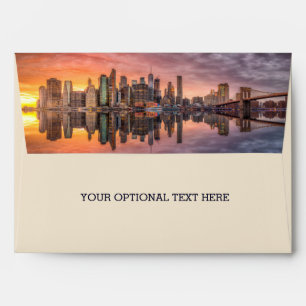Custom Text New York City Envelope
