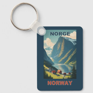 Custom Text Norway Key Ring