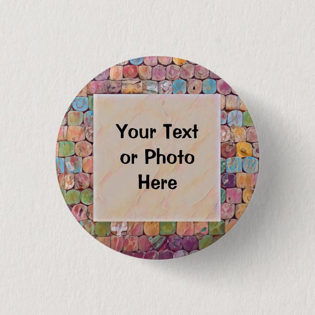 Custom Text or Photo 3 Cm Round Badge (Front)