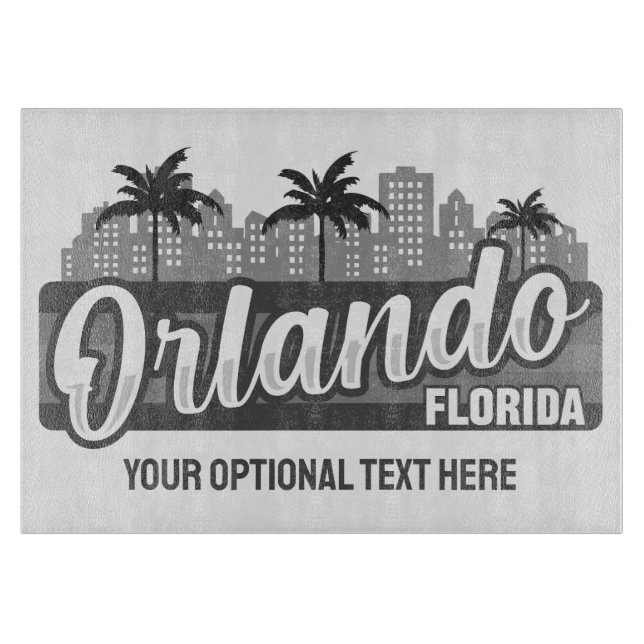 Custom Text Orlando Florida Cutting Board (Front)