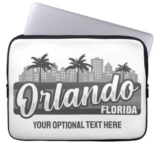 Custom Text Orlando Florida Laptop Sleeve